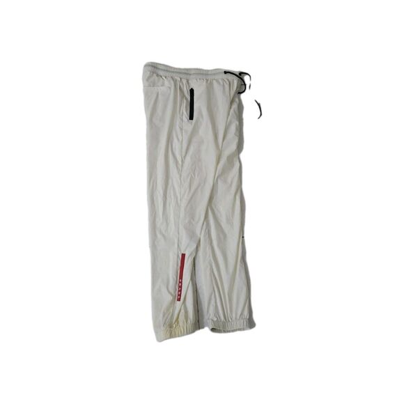 Prada Women's Nylon Joggers Size Large Off White Color  Pants Trousers Prada Tab - Picture 2 of 10